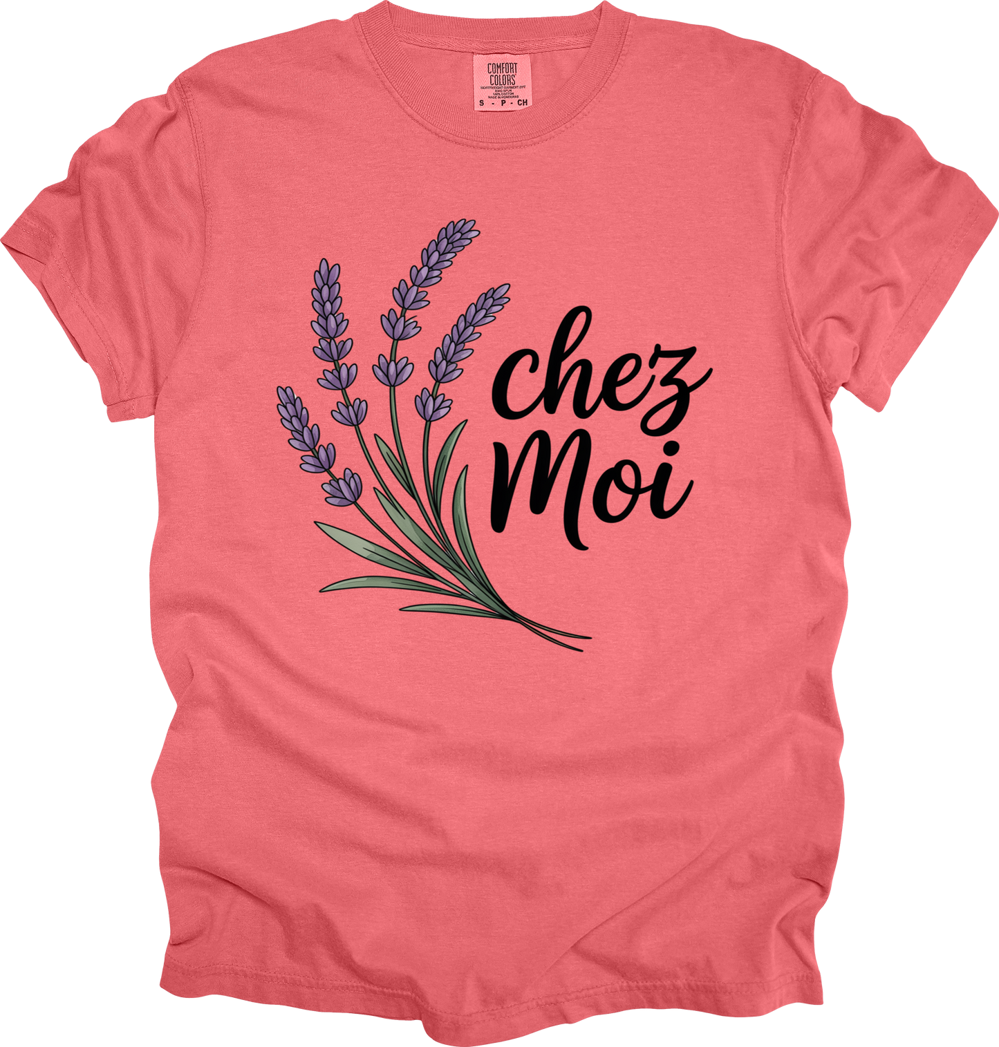 T-Shirt Charming Lavender Tee 'chez Moi' My Own Home Chateaucore Shirt