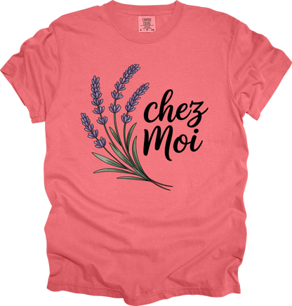 T-Shirt Charming Lavender Tee 'chez Moi' My Own Home Chateaucore Shirt