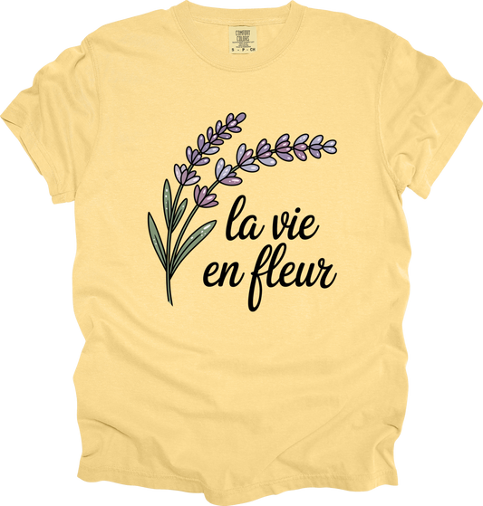 T-Shirt Chateaucore Aesthetic Lavender Graphic Shirt Nature-Inspired Tee Gift for Her Boho Style