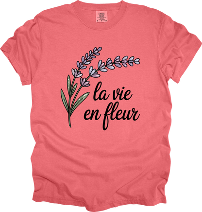 T-Shirt Chateaucore Aesthetic Lavender Graphic Shirt Nature-Inspired Tee Gift for Her Boho Style