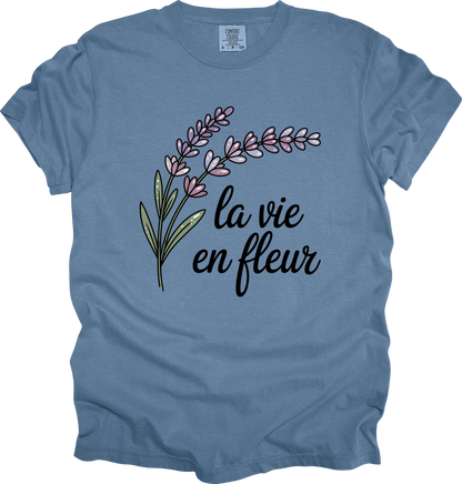 T-Shirt Chateaucore Aesthetic Lavender Graphic Shirt Nature-Inspired Tee Gift for Her Boho Style