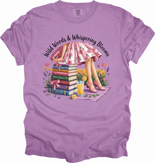 T-Shirt Whimsical Reading Shirt Gift for Book Lovers Summer Top Literary Girl Coquette Tee Perfect for Birthdays
