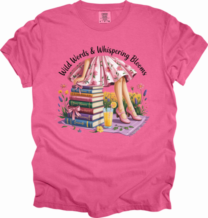 T-Shirt Whimsical Reading Shirt Gift for Book Lovers Summer Top Literary Girl Coquette Tee Perfect for Birthdays