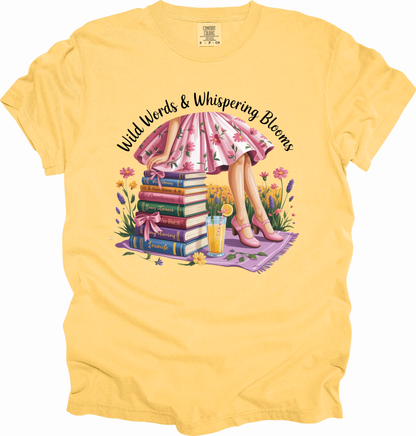 T-Shirt Whimsical Reading Shirt Gift for Book Lovers Summer Top Literary Girl Coquette Tee Perfect for Birthdays