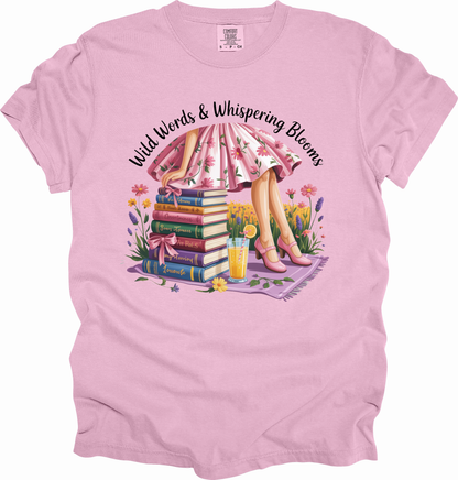 T-Shirt Whimsical Reading Shirt Gift for Book Lovers Summer Top Literary Girl Coquette Tee Perfect for Birthdays