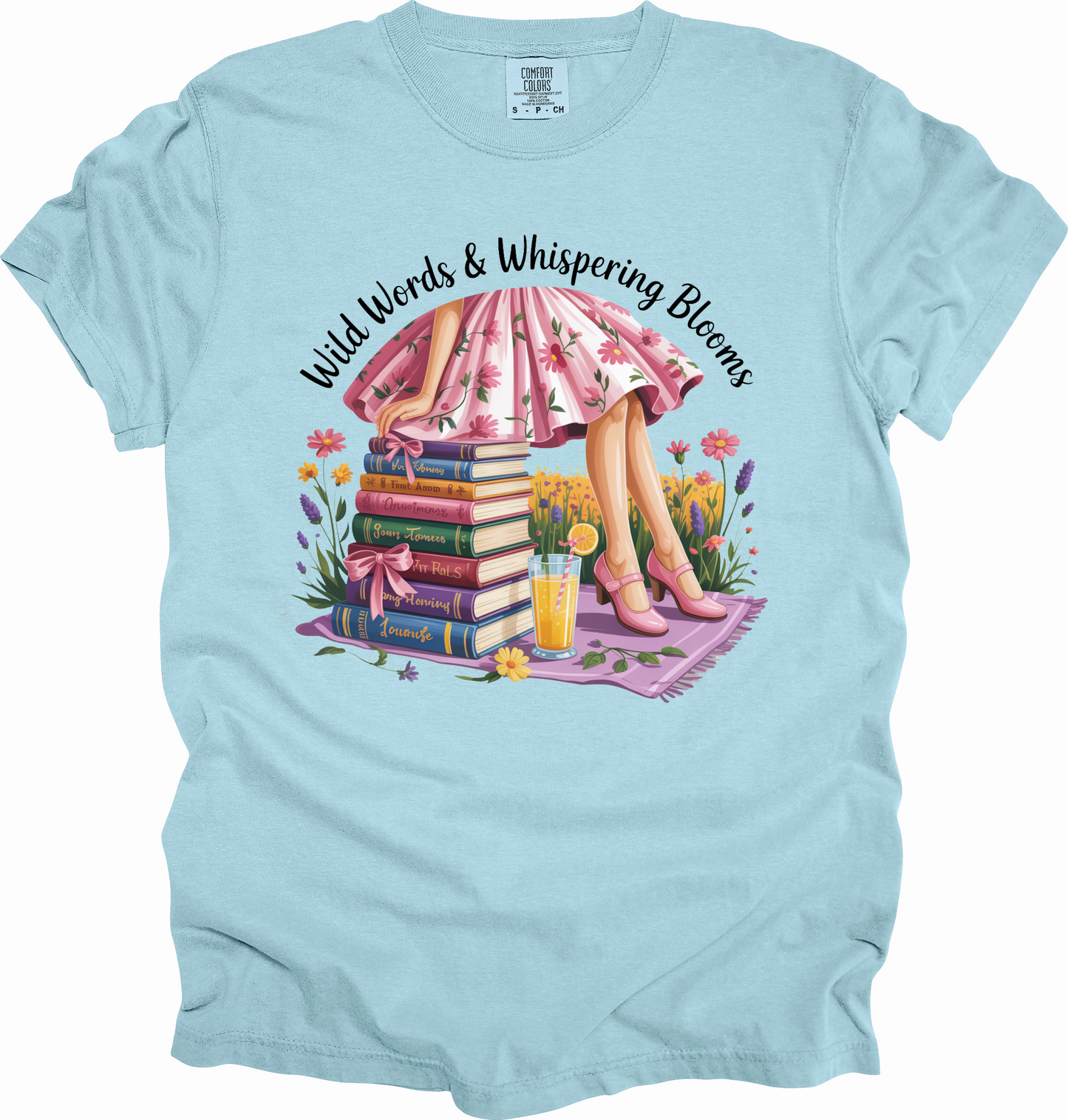T-Shirt Whimsical Reading Shirt Gift for Book Lovers Summer Top Literary Girl Coquette Tee Perfect for Birthdays