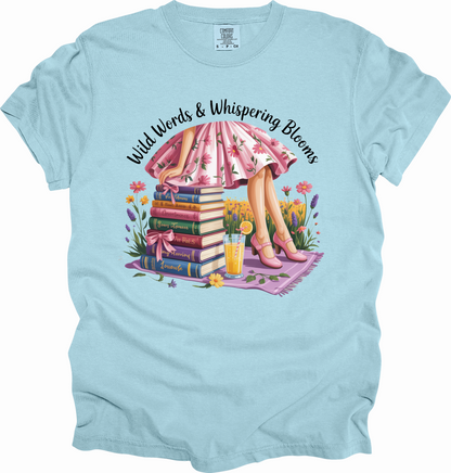T-Shirt Whimsical Reading Shirt Gift for Book Lovers Summer Top Literary Girl Coquette Tee Perfect for Birthdays