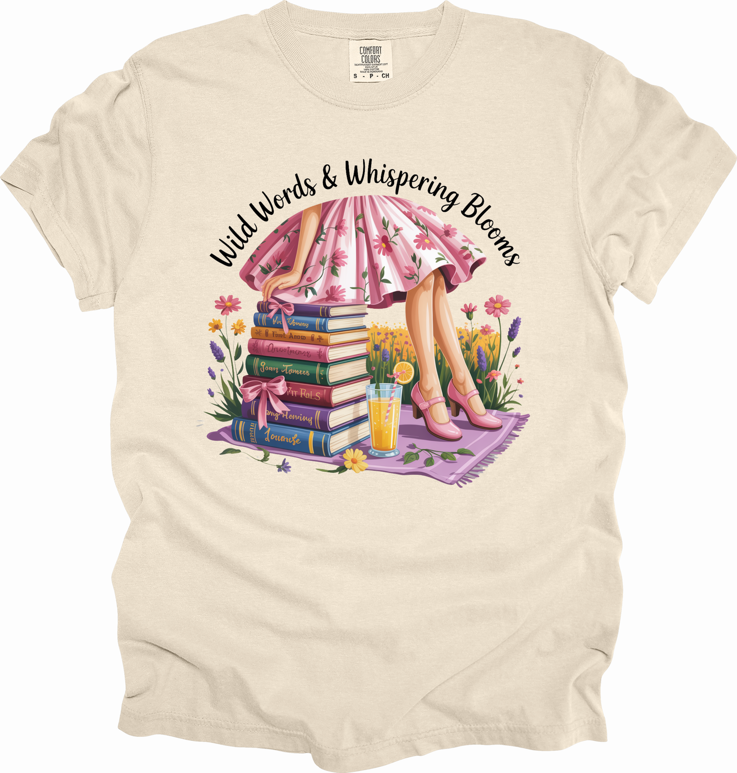 T-Shirt Whimsical Reading Shirt Gift for Book Lovers Summer Top Literary Girl Coquette Tee Perfect for Birthdays