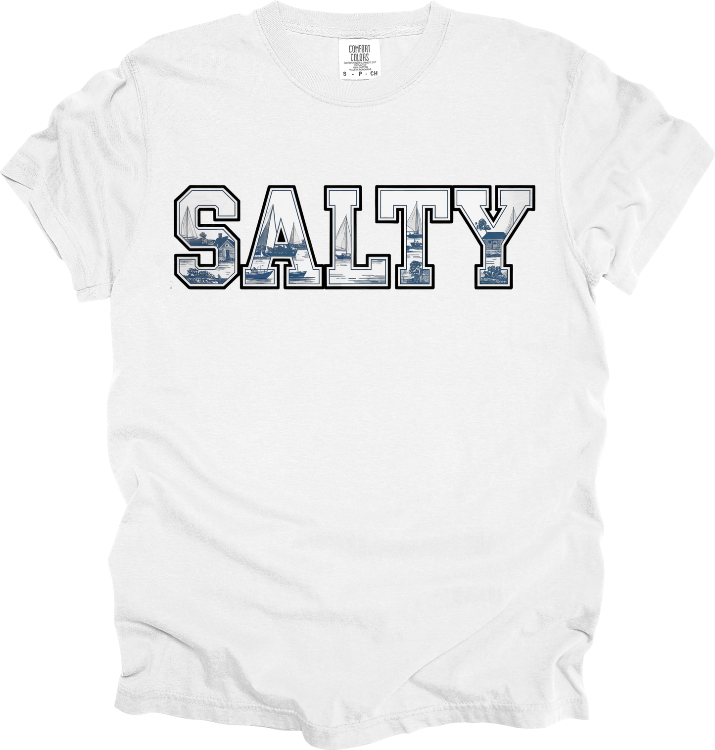 T-Shirt Salty Vibes Shirt Sailing Shirt Beachwear Summer Tee Casual Outfit Gift for Sea Lovers Gift for Sailors