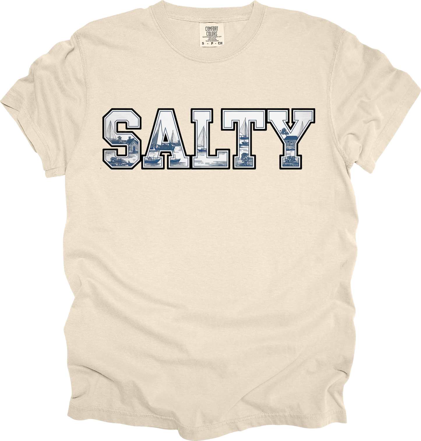 T-Shirt Salty Vibes Shirt Sailing Shirt Beachwear Summer Tee Casual Outfit Gift for Sea Lovers Gift for Sailors