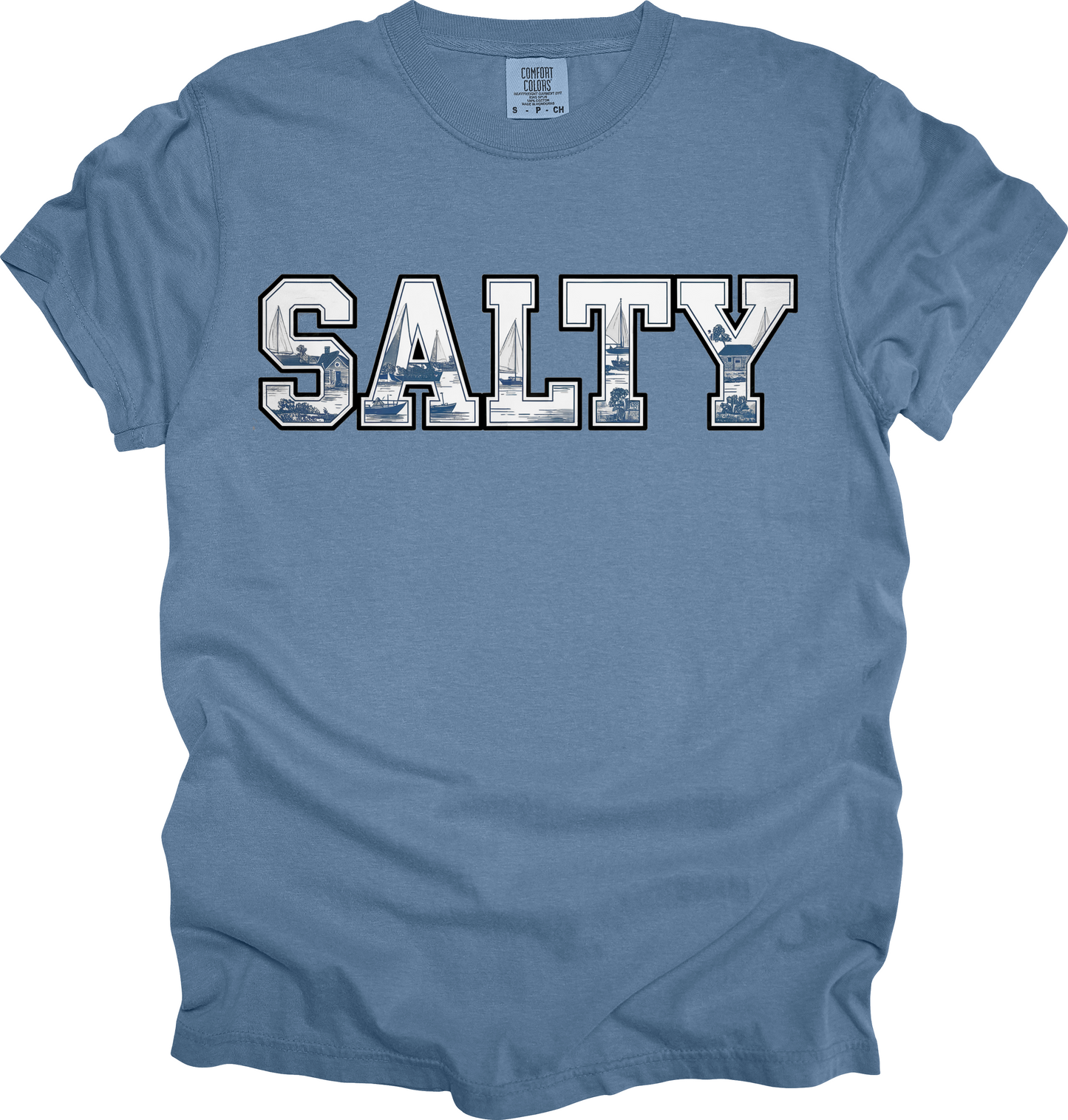 T-Shirt Salty Vibes Shirt Sailing Shirt Beachwear Summer Tee Casual Outfit Gift for Sea Lovers Gift for Sailors