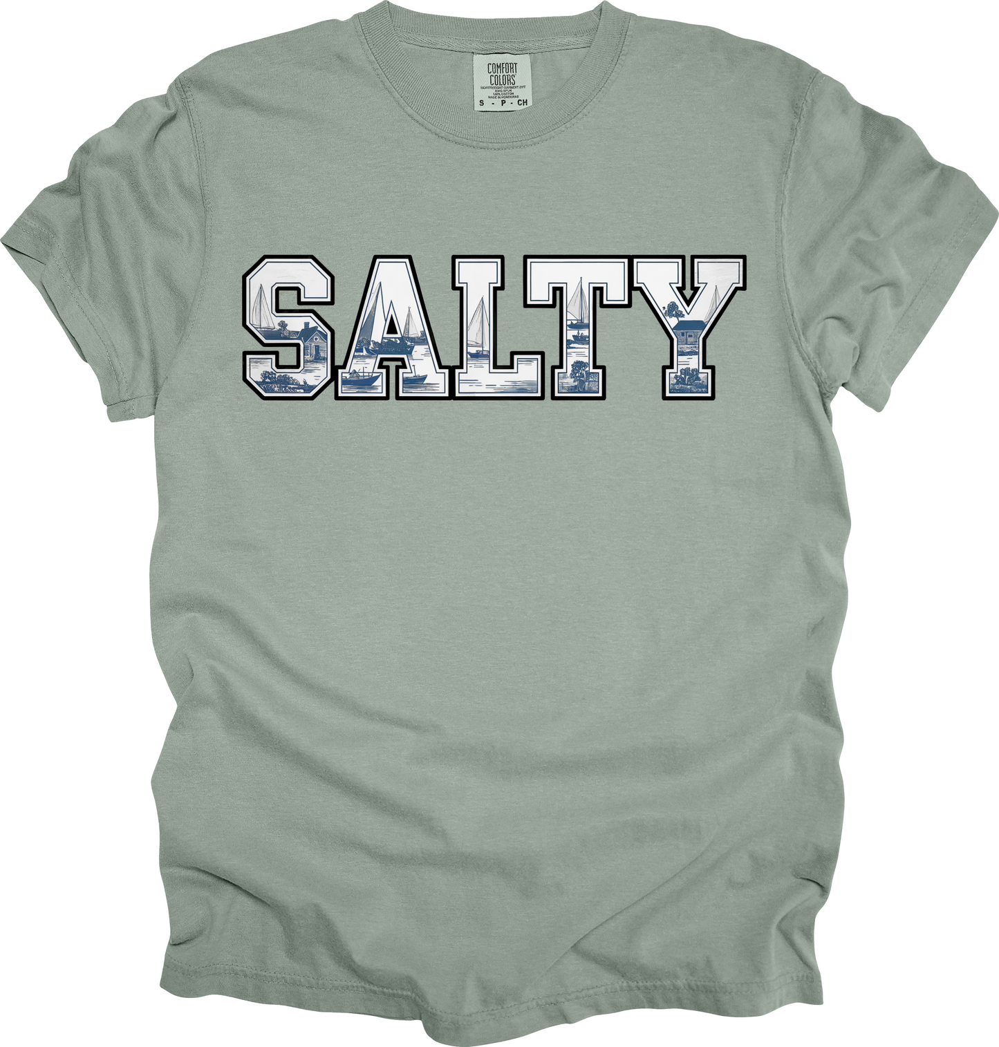 T-Shirt Salty Vibes Shirt Sailing Shirt Beachwear Summer Tee Casual Outfit Gift for Sea Lovers Gift for Sailors