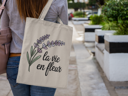 Tote Bag Chateaucore Lavender Floral Eco-Friendly Garden Lovers Gift for Mothers Day Weekend Outings Life in Flowers