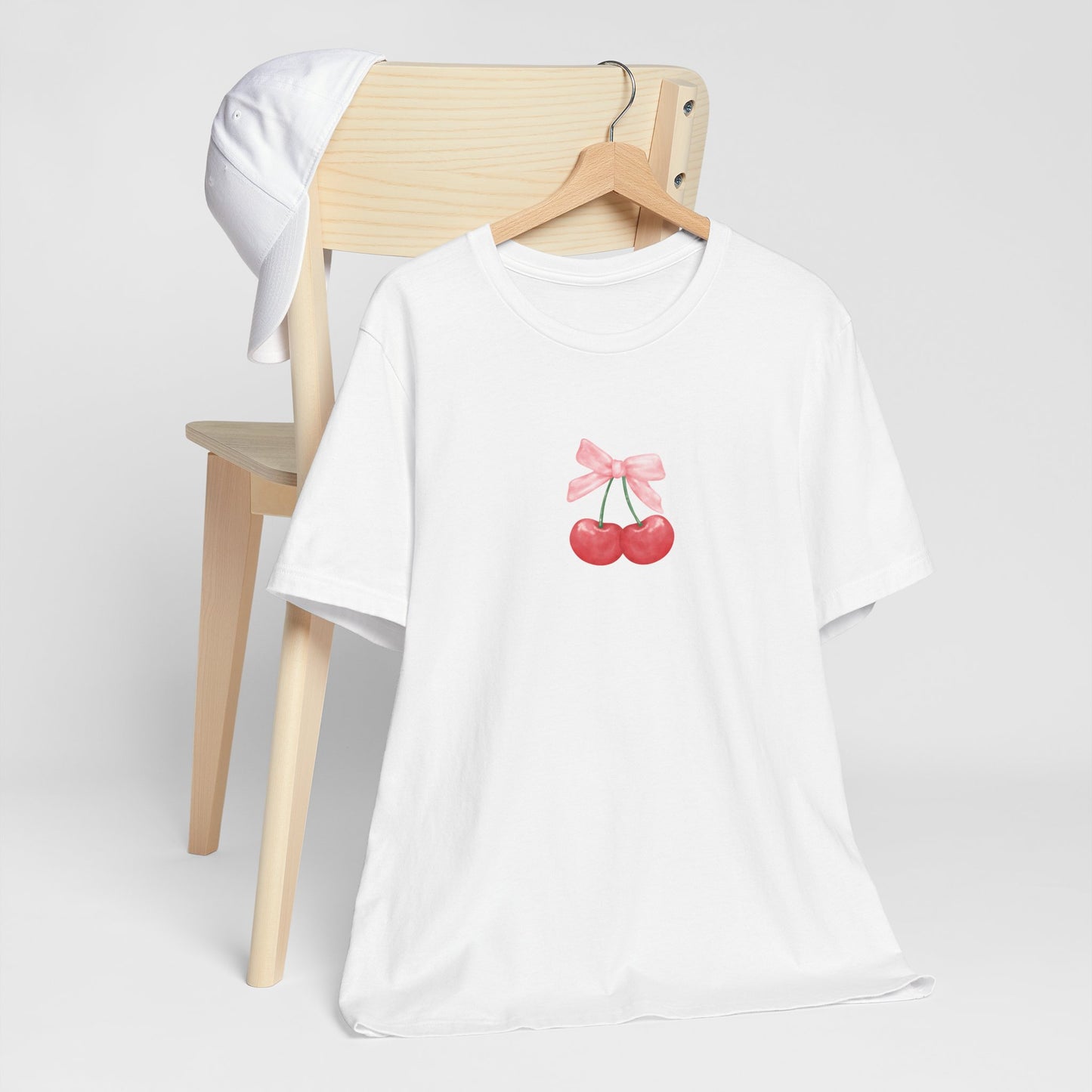 T-Shirt Coquette Cherries Top Cherries Aesthetic Tee Gift for Her Cute Flirty Top with Cherries motif trendy