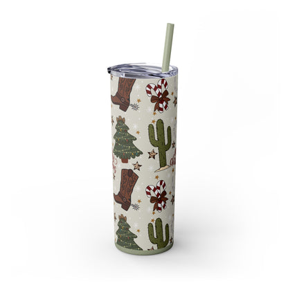 Tumbler Cowboy Christmas Design 20oz