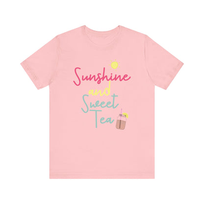T-Shirt Sunshine and Sweet Tea Summertime Drinks Shirt