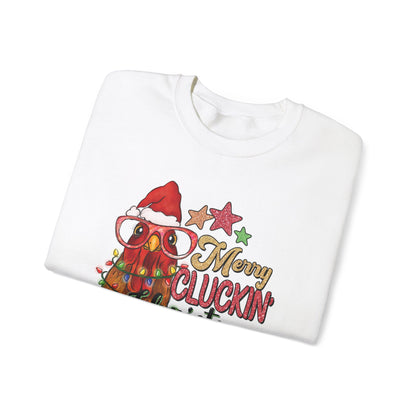 Merry Cluckin' Christmas Chicken Sweatshirt