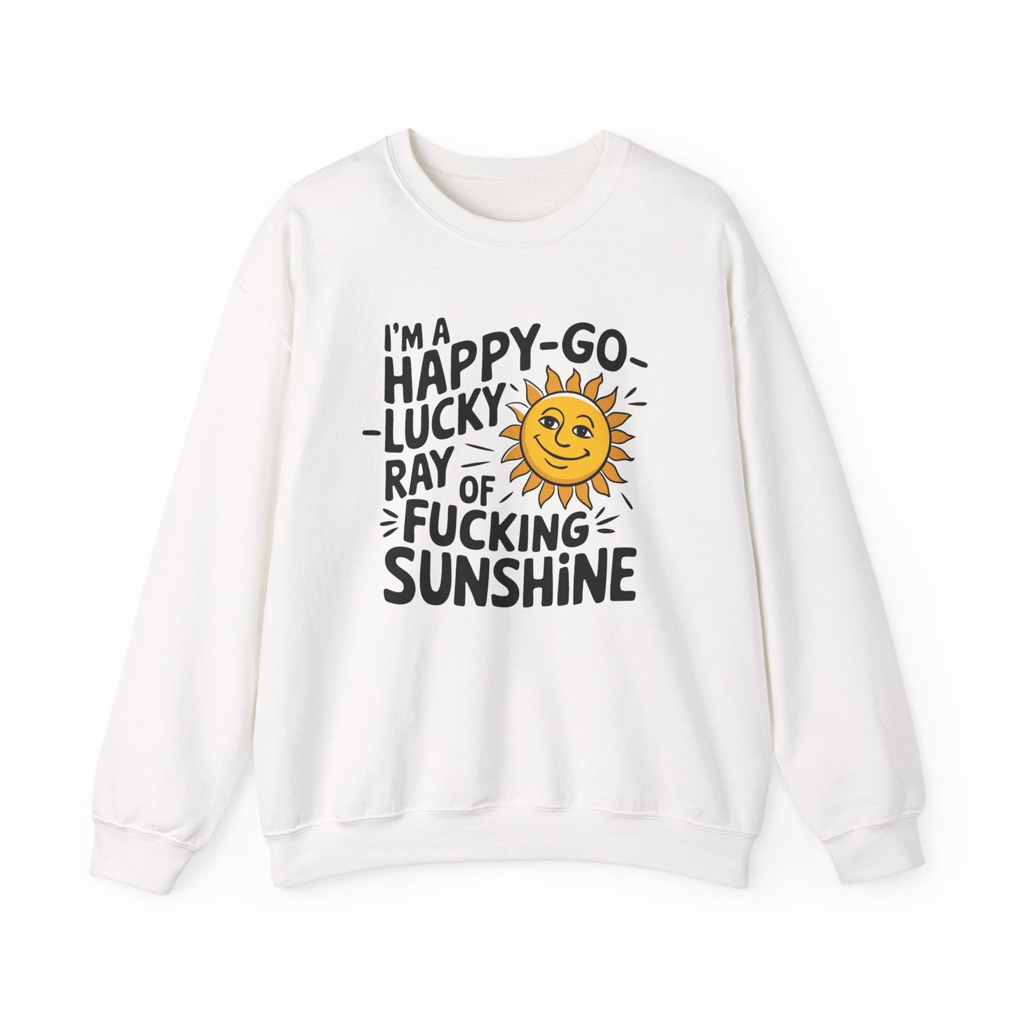 Sweatshirt Happy Go Lucky Ray of Sunshine Crewneck Sweatshirt