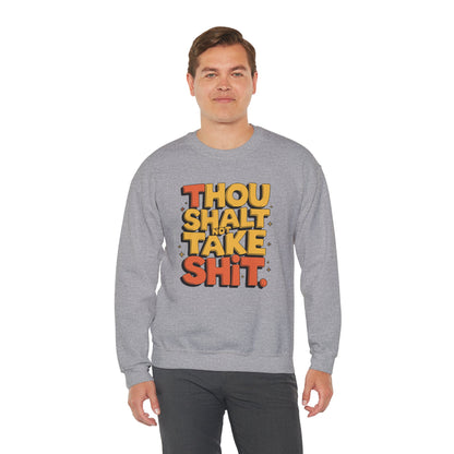 Funny Unisex Sweatshirt - Thou Shall Not Design