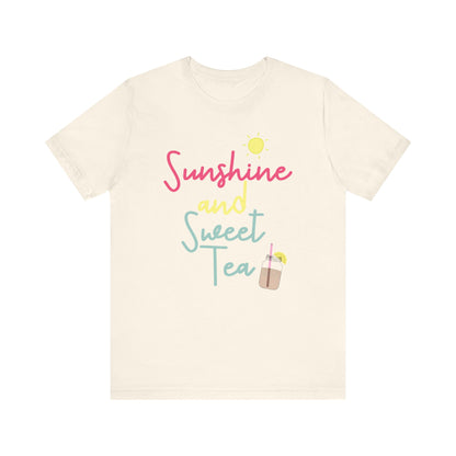 T-Shirt Sunshine and Sweet Tea Summertime Drinks Shirt