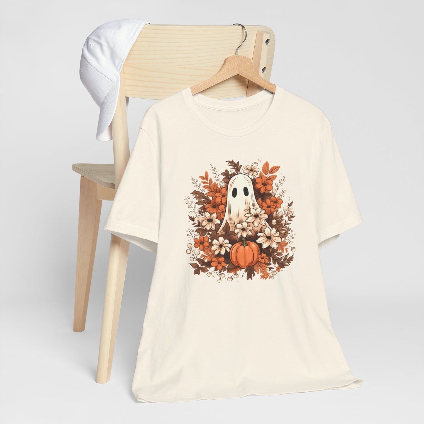 Floral Ghost Fall Halloween TShirt