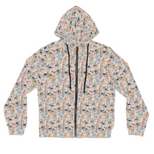 Load image into Gallery viewer, Peach Mushrooms Women’s Full-Zip Hoodie (AOP)
