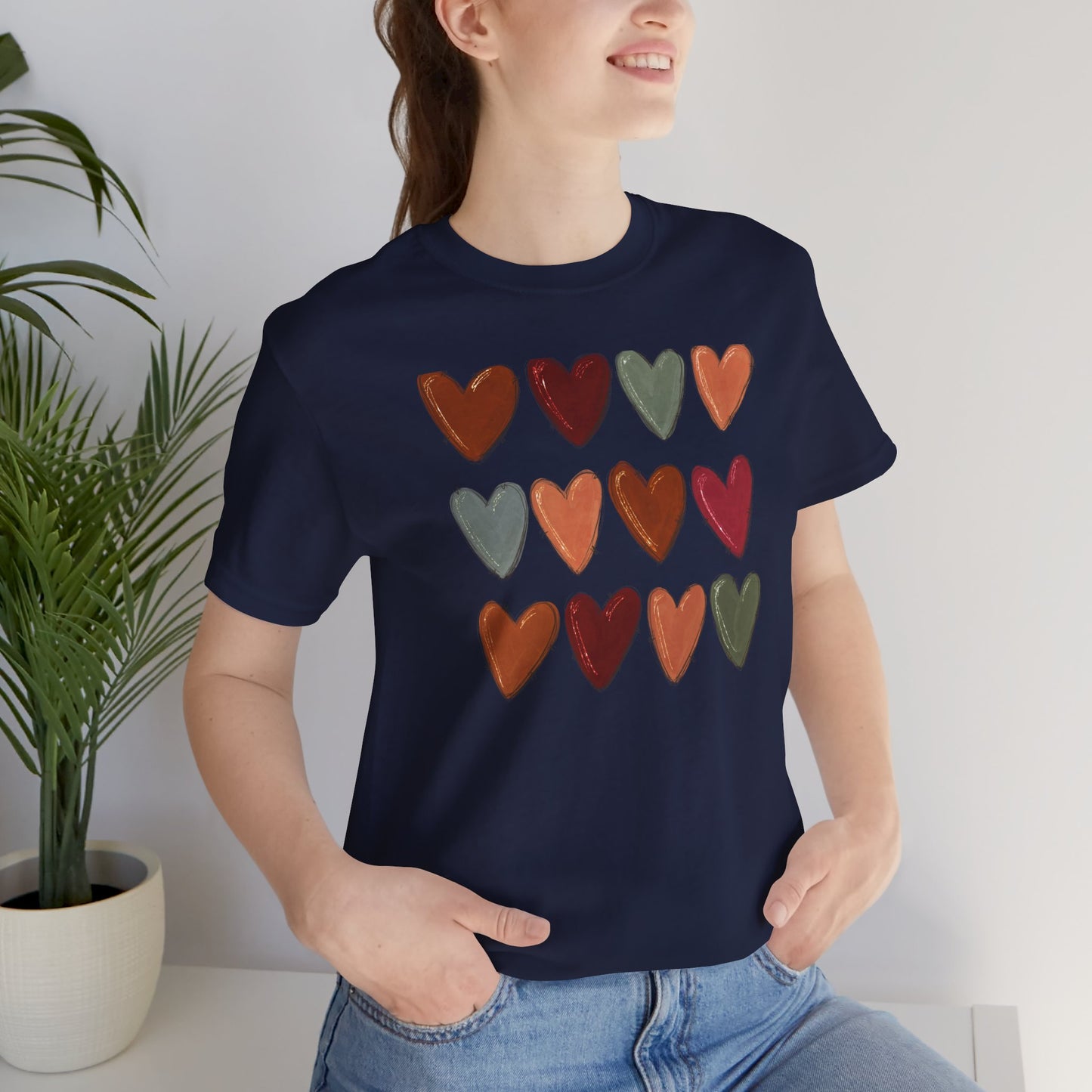 Fall Hearts Thanksgiving Halloween Tshirt