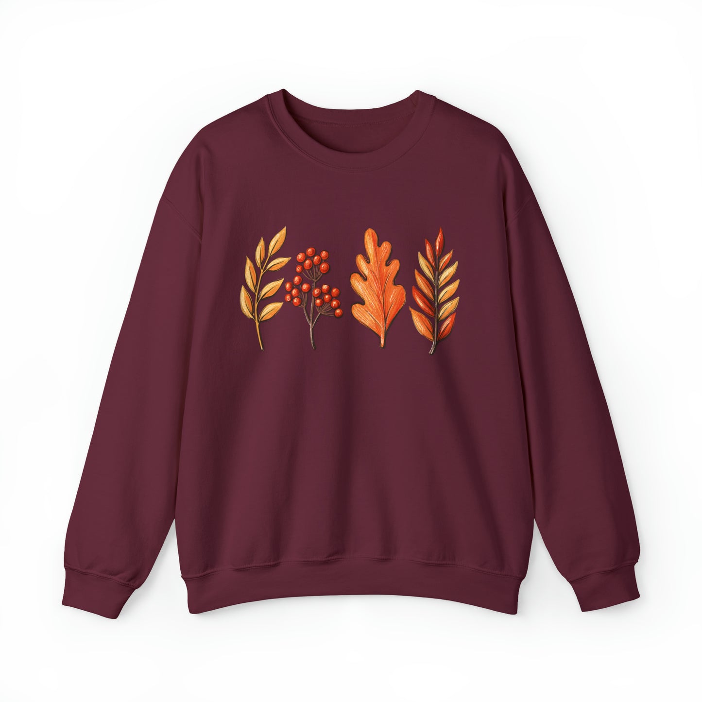 Fall Leaves Thanksgiving Crewneck Sweatshirt