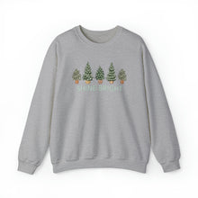 Load image into Gallery viewer, Shine Bright Christmas Trees Sweatshirt
