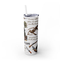 Load image into Gallery viewer, Hunting Life 20oz Skinny Tumbler with Straw
