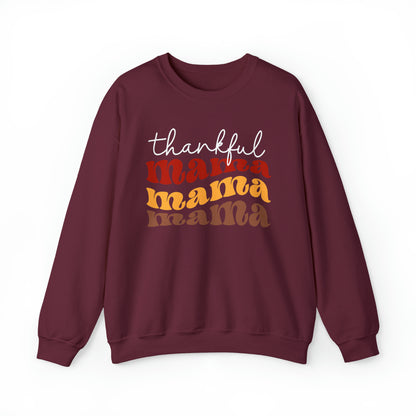 Thankful Mama Fall D Crewneck Sweatshirt