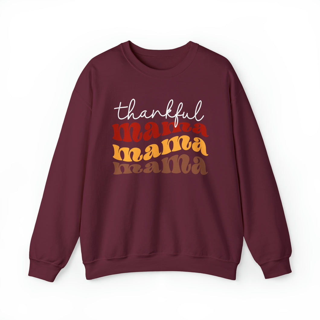 Thankful Mama Fall D Crewneck Sweatshirt