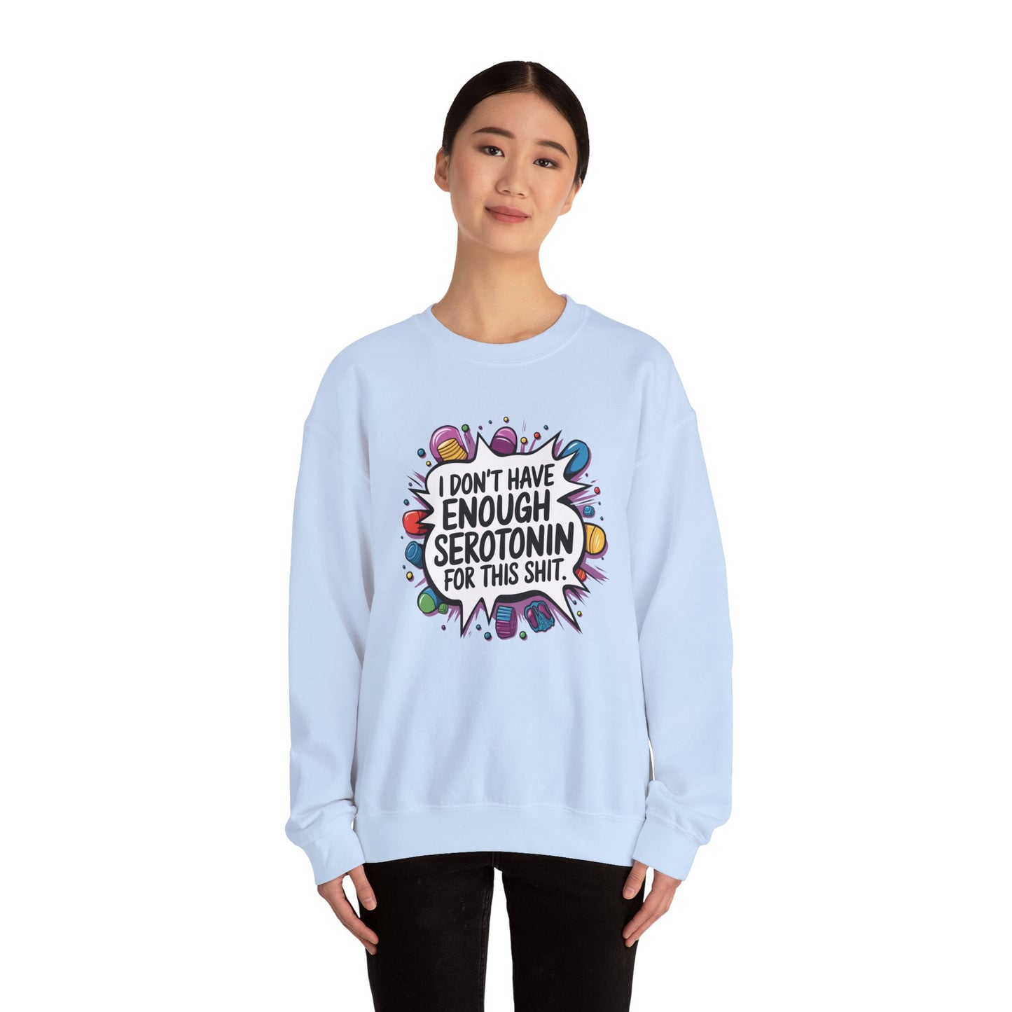 Serotonin Deficiency Crewneck Sweatshirt