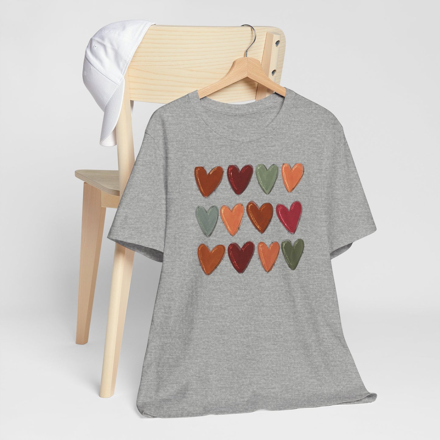 Fall Hearts Thanksgiving Halloween Tshirt