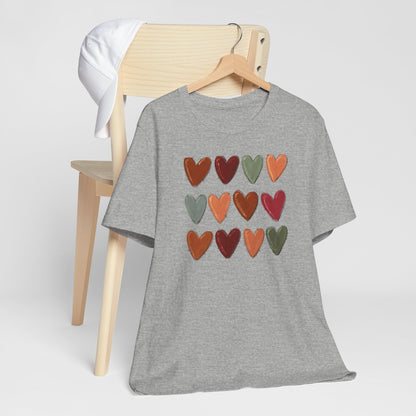 Fall Hearts Thanksgiving Halloween Tshirt