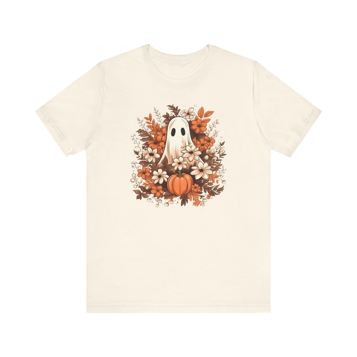 Floral Ghost Fall Halloween TShirt