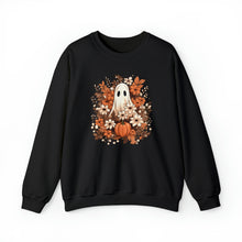 Load image into Gallery viewer, Floral Ghost Halloween Fall Sweatshirt
