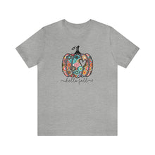 Load image into Gallery viewer, Boho Fall Patchwork Pumpkin Tshirt
