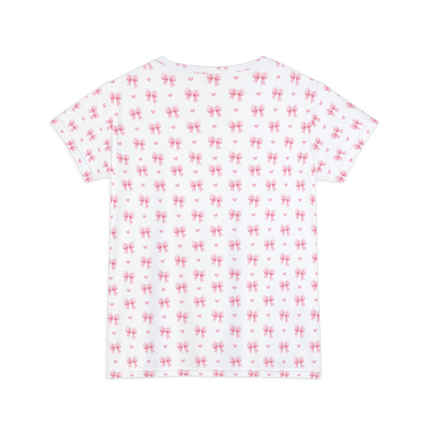 Pink Coquette Bow Print TShirt