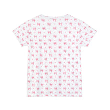 Load image into Gallery viewer, Pink Coquette Bow Print TShirt
