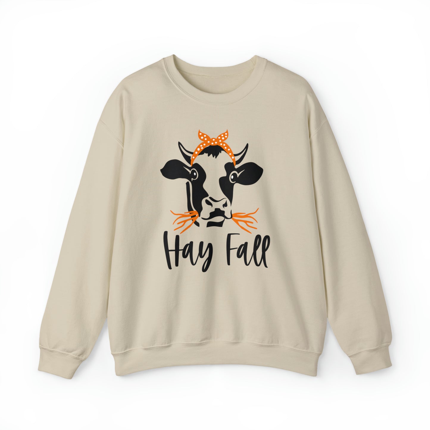 Hay Fall Cow Crewneck Sweatshirt