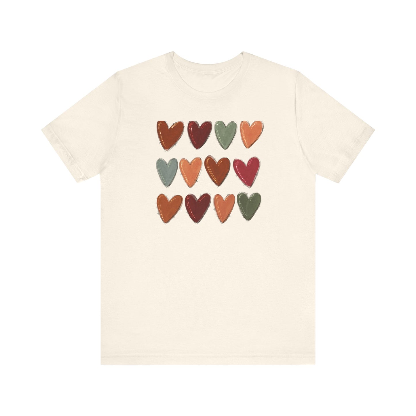 Fall Hearts Thanksgiving Halloween Tshirt