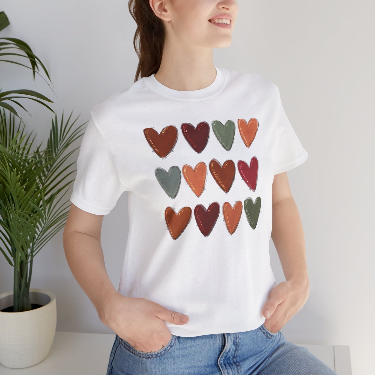 Fall Hearts Thanksgiving Halloween Tshirt