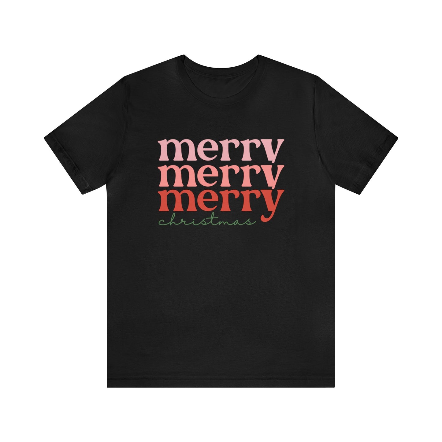 Merry Merry Merry Christmas Holiday Tee