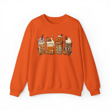 Load image into Gallery viewer, Halloween, Coffee Lovers, Pumpkin Sweatshirt
