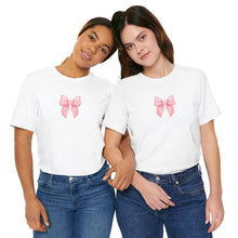 Load image into Gallery viewer, Coquette Pink Bow Tee
