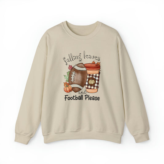 Falling Leaves & Football Please Sweatshirt