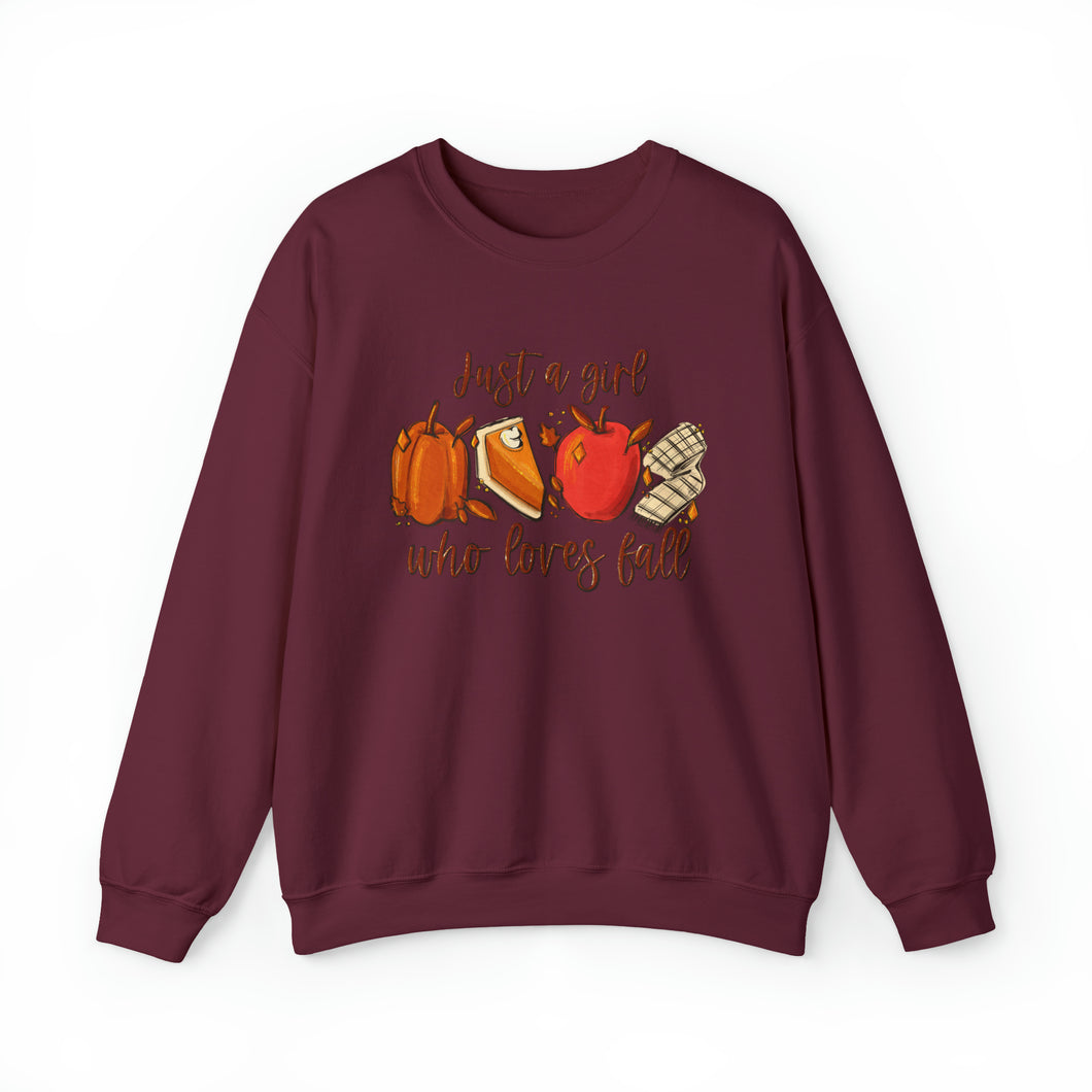 Just a Girl Who Loves Fall Sweatshirt