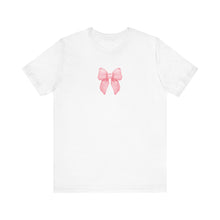 Load image into Gallery viewer, Coquette Pink Bow Tee
