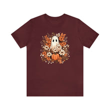 Load image into Gallery viewer, Floral Ghost Fall Halloween TShirt
